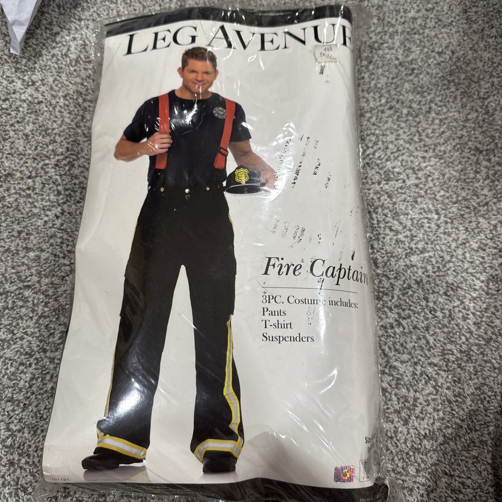 Leg Avenue Men's Fireman Captain Costume Role Play Hot‎ Suit- Size M/L